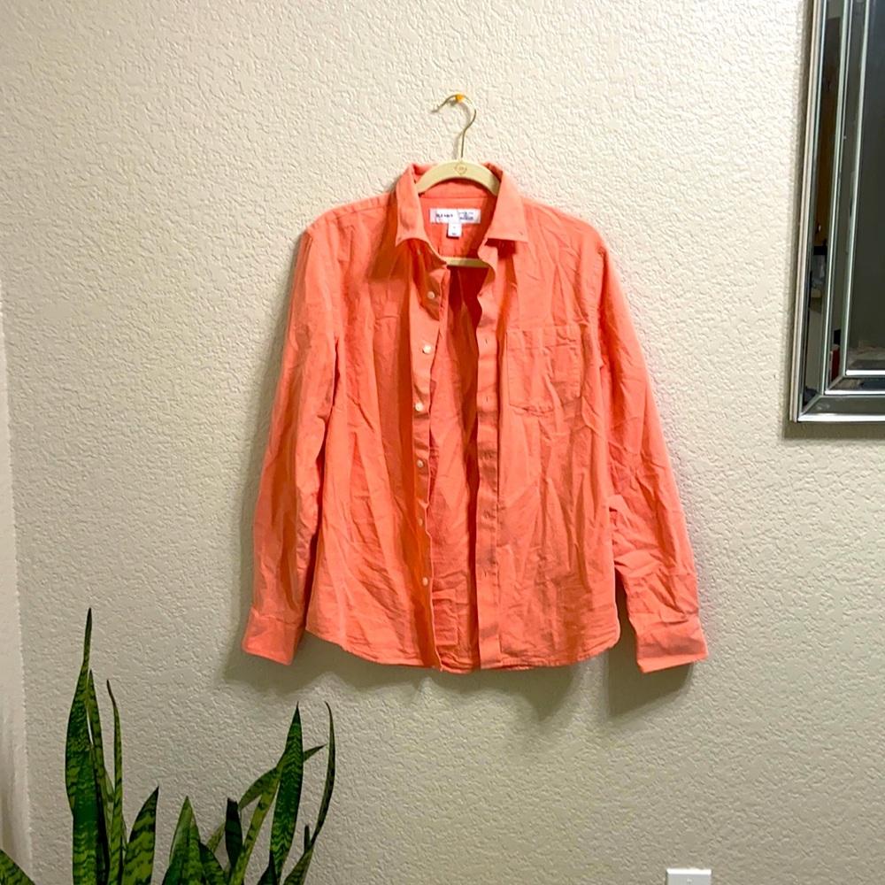 Salmon men’s button up